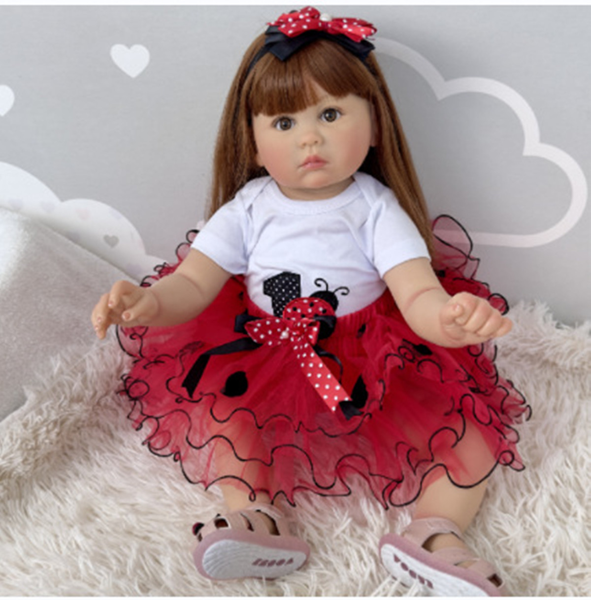 Kids Ethnic Fashion - 70 cm Silikon Reborn Puppen Lebensechte