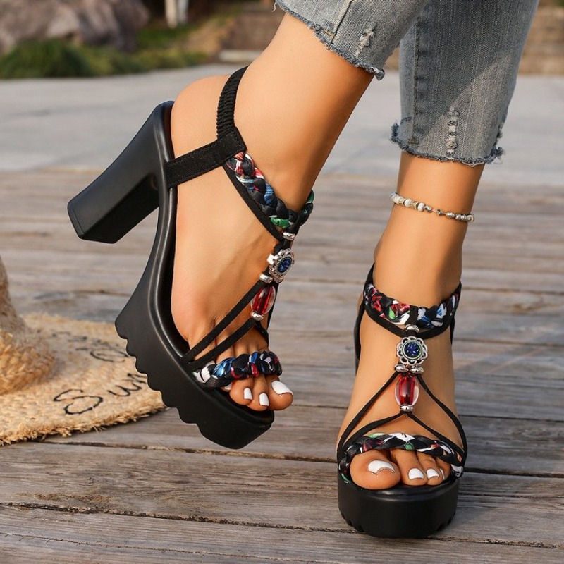 Ethnic Fabric - 2026 Neuer Sommerstil Damen Ethno-Style Sandalen