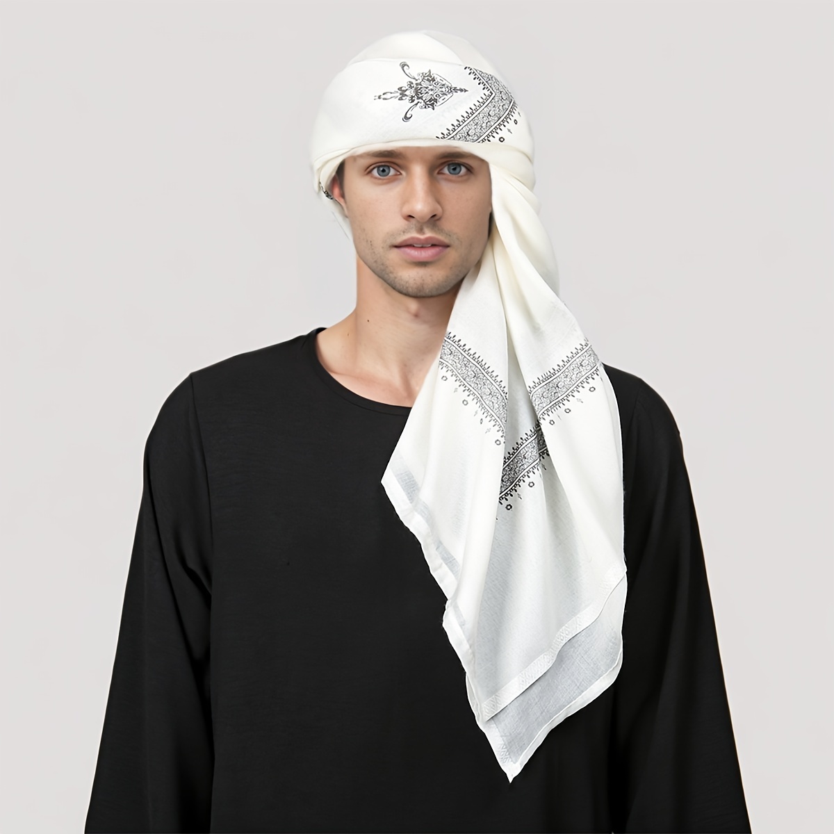Fashion Ethnic Wear For Men - Ethnisches Retro-Muster Herren-Kopftuch, Lässiges Bandana, Täglicher