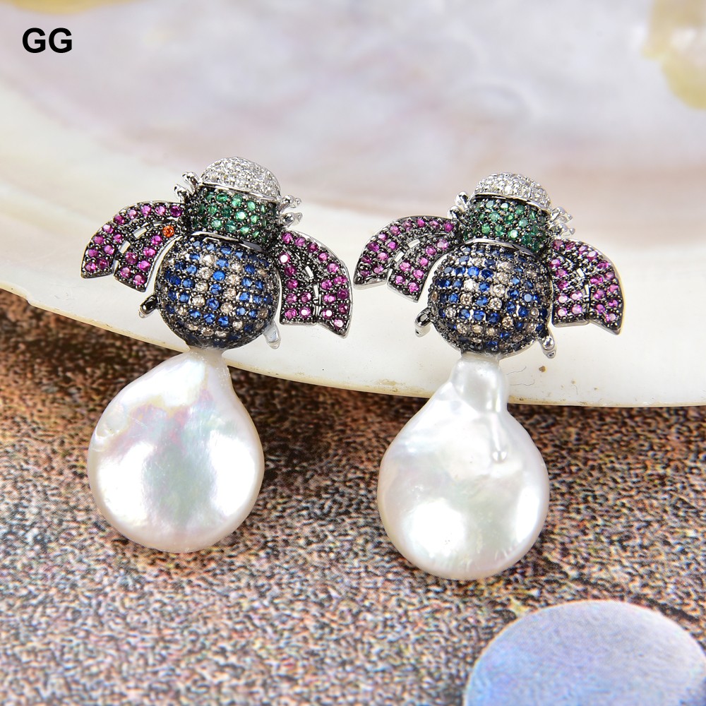 Ethnic Fashion Co In - GuaiGuai Schmuck Süßwasser Weiße Münzperlen CZ