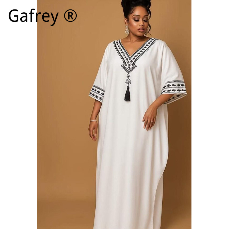 Bedruckte Abaya im Nahost-Stil – Ethnic Gown Bewertung und Preis