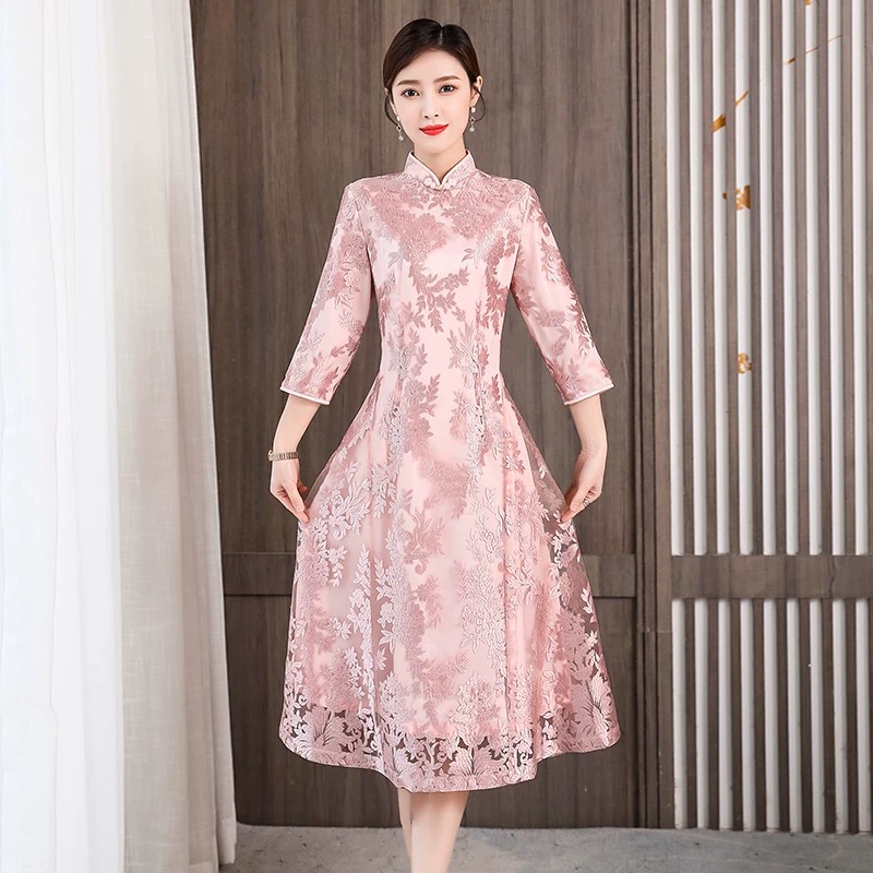 Elegante Frauen Aodai Vietnam  – Ao Dai Vietnam Dress Bewertung und Preis
