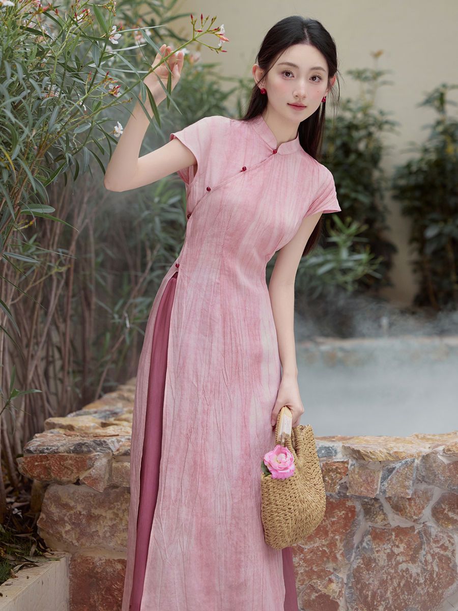 Frühling Sommer Vietnam Aodai  – Ao Dai Vietnam Dress Bewertung und Preis