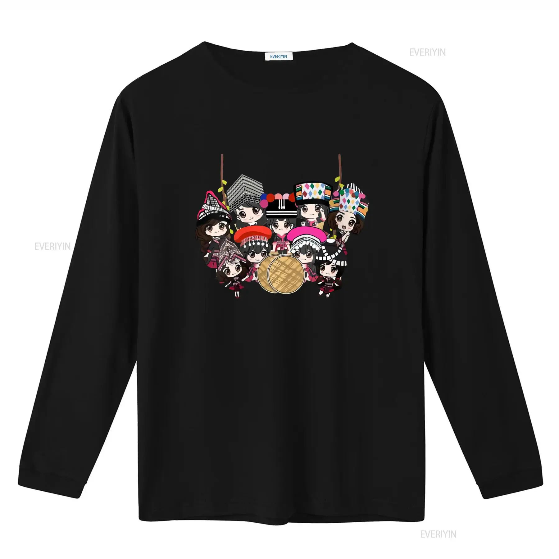 9 Hmong Girls Cartoon Print T- – Fashion Ethnic Wear For Men Bewertung und Preis