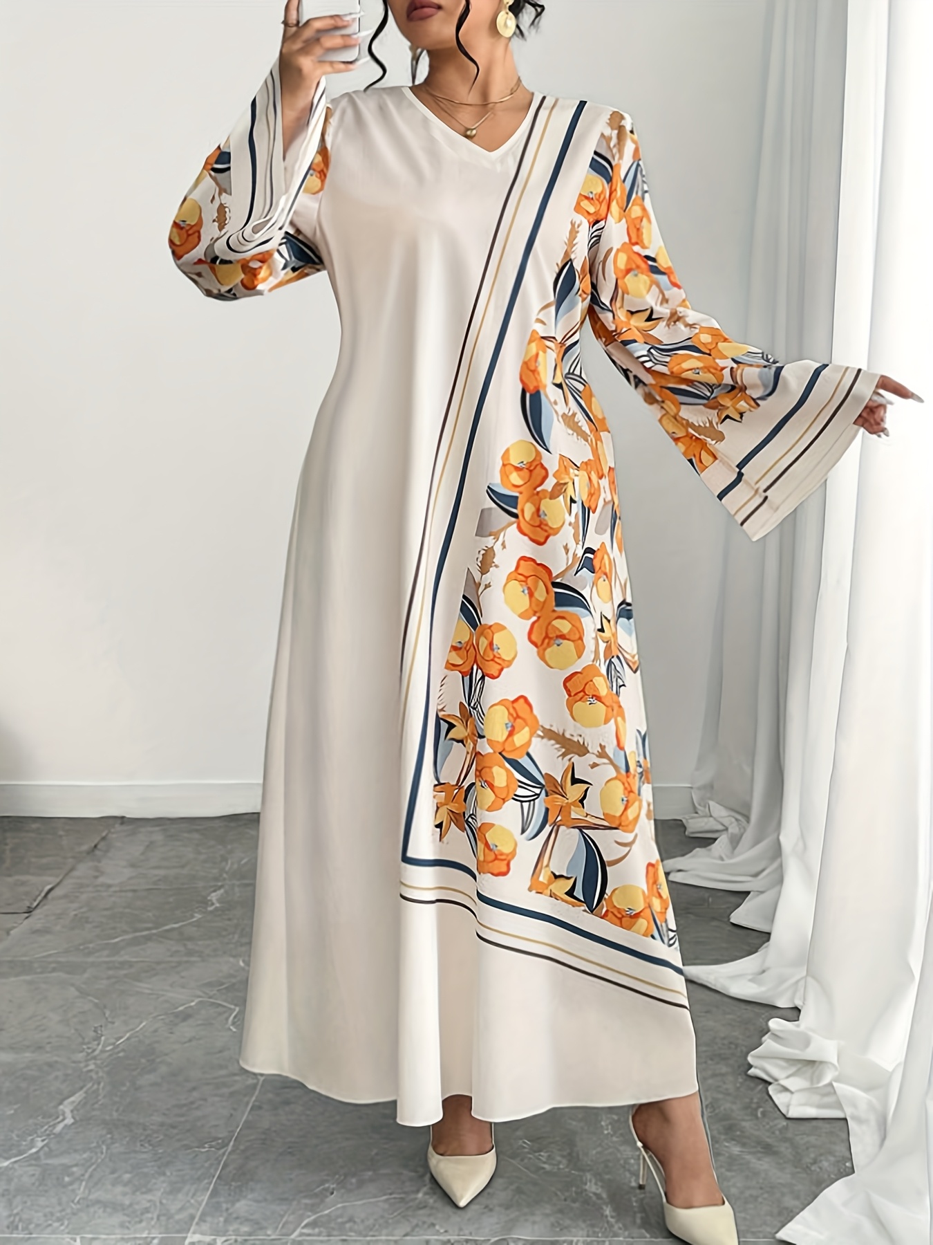 Modische Übergrößen-Robe für D – Ethnic Gown Bewertung und Preis