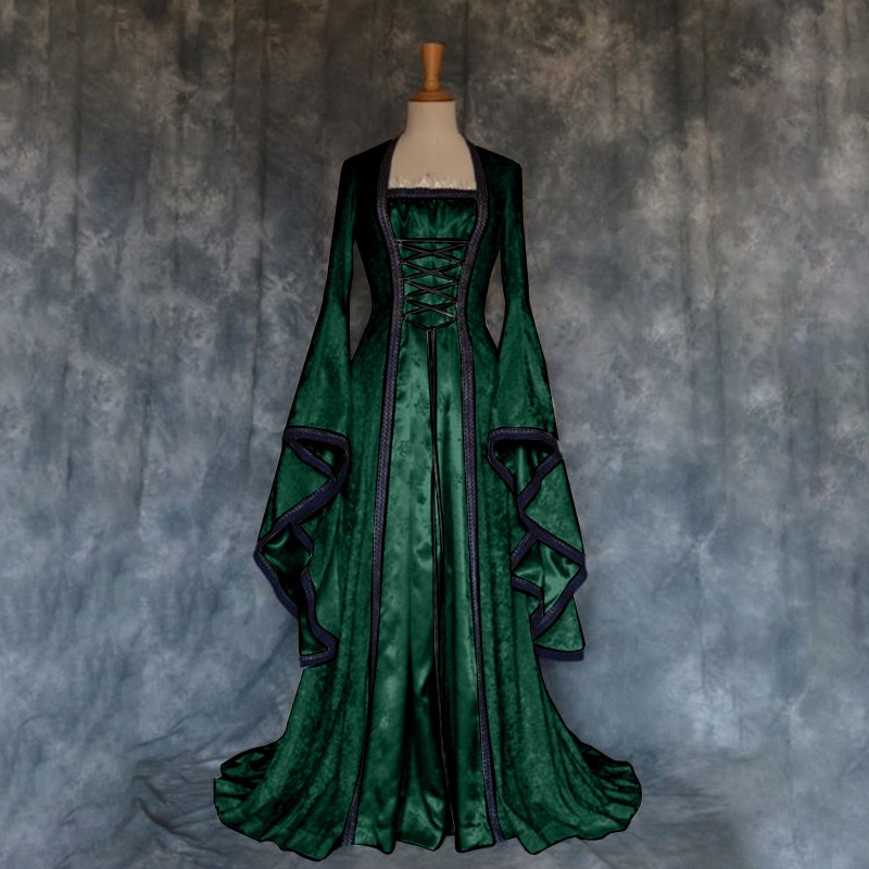 Retro Mittelalterliches Hofkle – Ethnic Gown Bewertung und Preis
